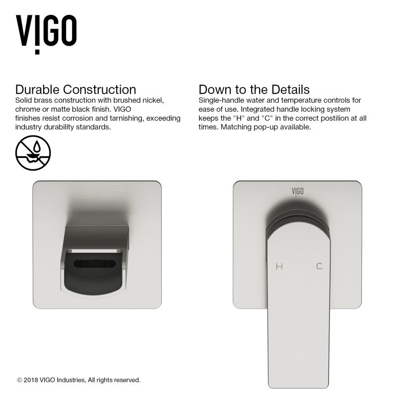 Atticus Wall Mounted Bathroom Lavatory Faucet