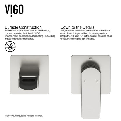 Atticus Wall Mounted Bathroom Lavatory Faucet