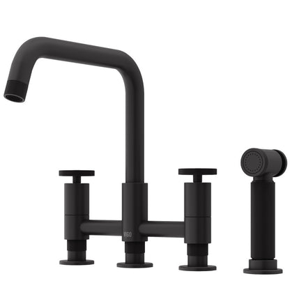 Cass 8" Widespread Kitchen Faucet with Side Sprayer