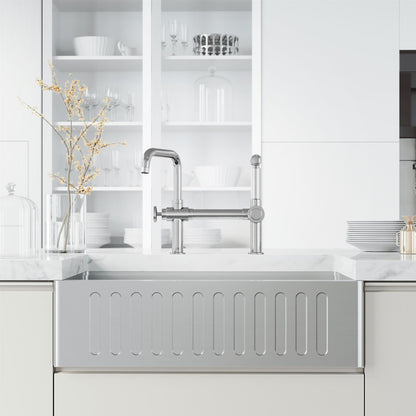 Cass Bridge Kitchen Faucet with Side Sprayer