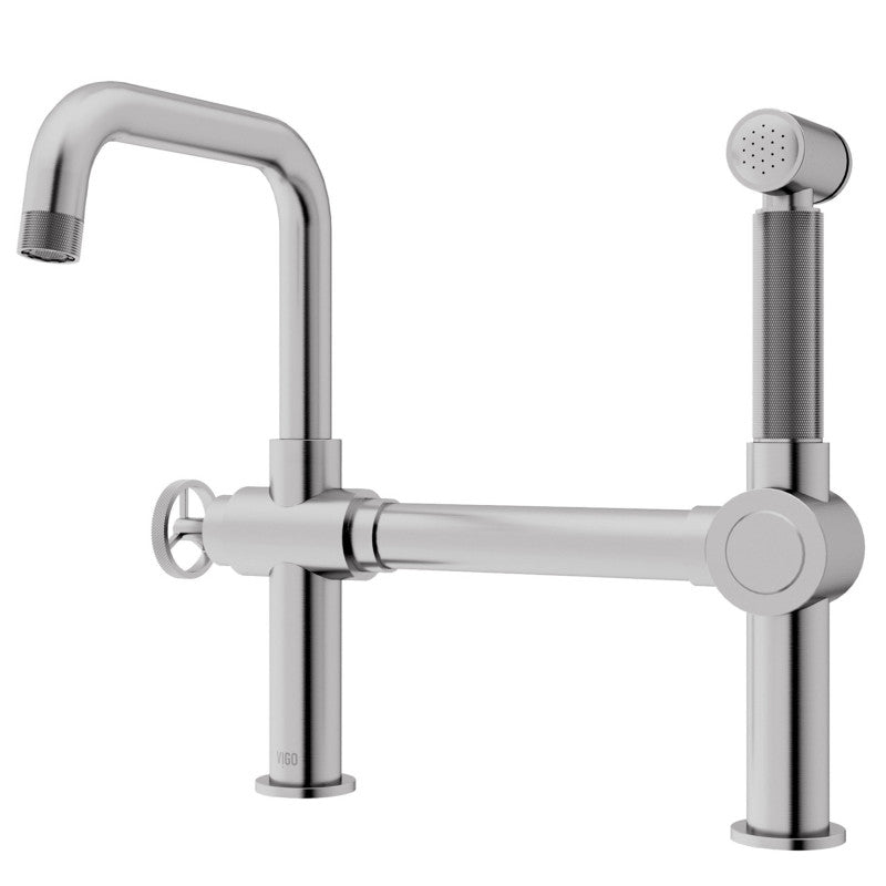 Cass Bridge Kitchen Faucet with Side Sprayer