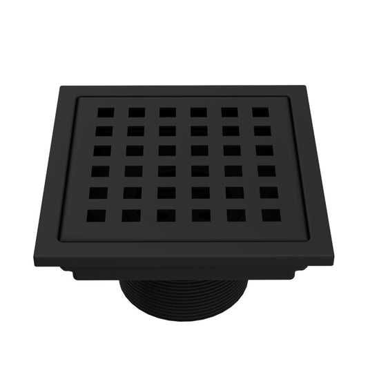 Elan Square Shower Floor Drain in Matte Black