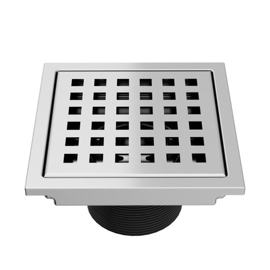 Elan Square Shower Floor Drain in Polished Chrome