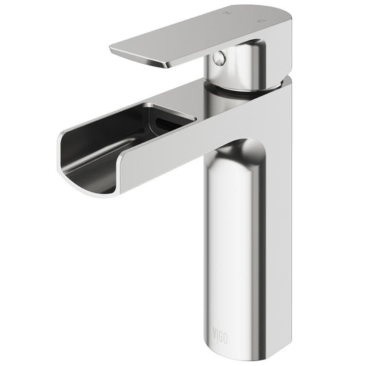 Ileana Bathroom Lavatory Faucet for single hole installation, Solid Brass