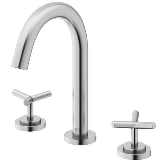 Irving 8" Widespread Bathroom Lavatory Faucet, Solid Brass