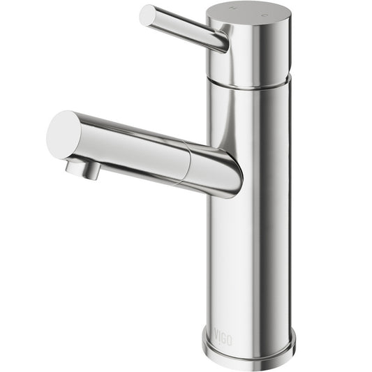 Noma Bathroom Lavatory Faucet in Solid Brass for single hole installation