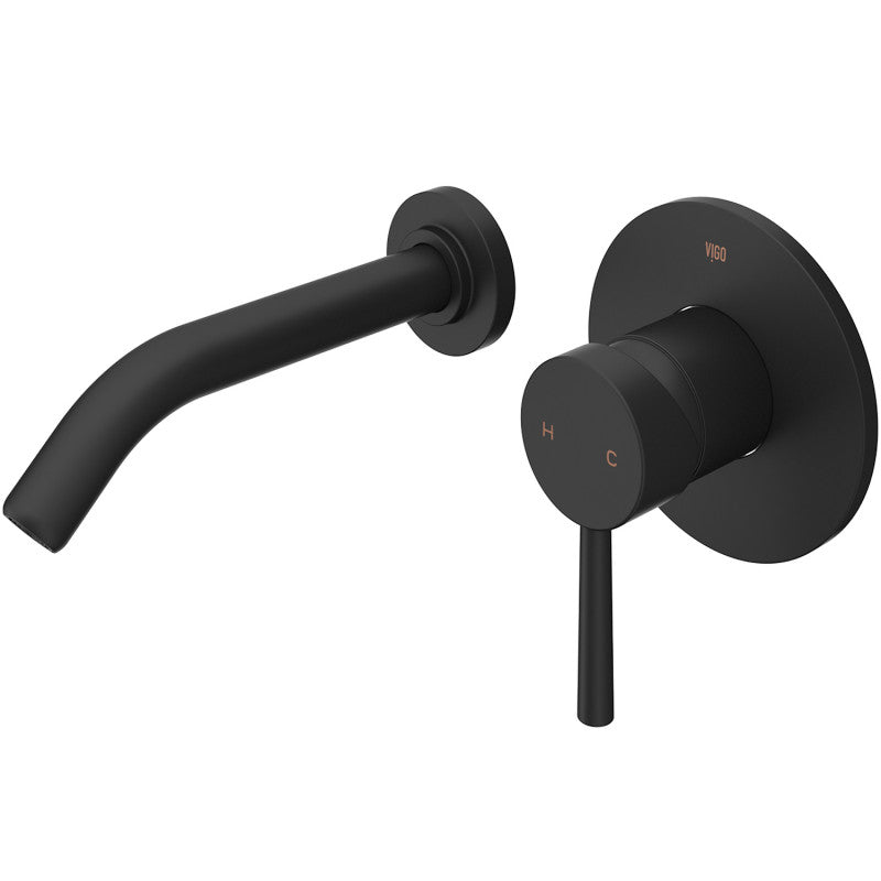 Olus Wall Mounted Bathroom Lavatory Faucet