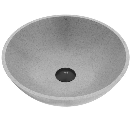 Ravenna Gothic Concreto Stone™ Composite Vessel Bathroom Sink