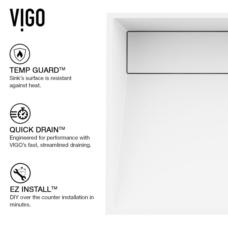 Starr Rectangular Matte Stone™ Vessel Bathroom Sink