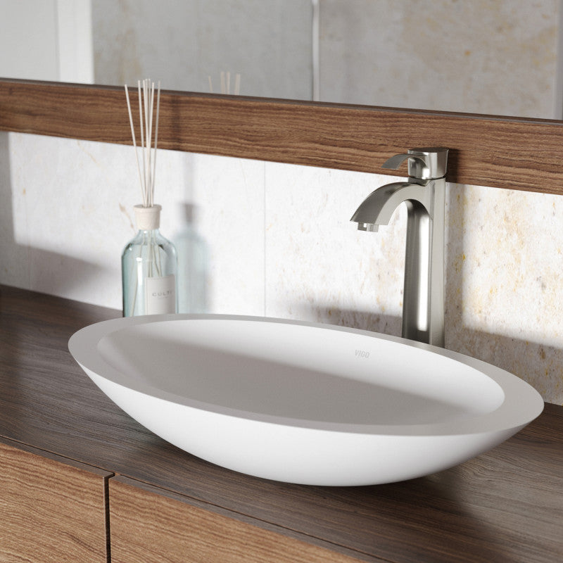 Wisteria Matte Stone™ Vessel Bathroom Sink