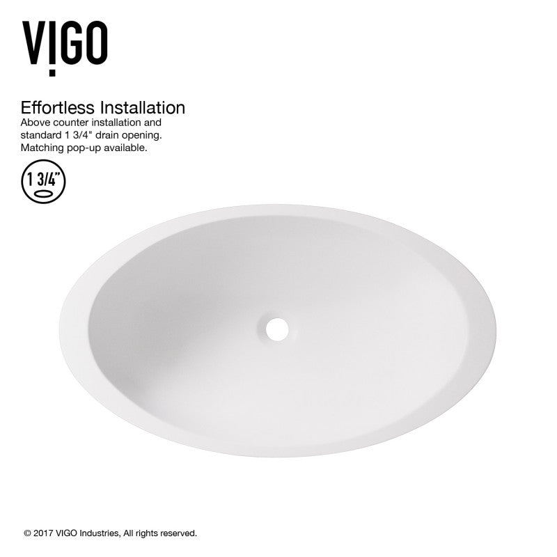 Wisteria Matte Stone™ Vessel Bathroom Sink