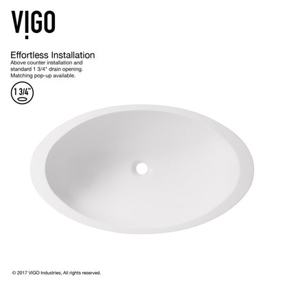 Wisteria Matte Stone™ Vessel Bathroom Sink
