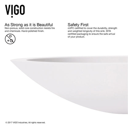 Wisteria Matte Stone™ Vessel Bathroom Sink