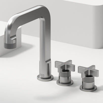 Wythe Cross 8" Widespread Bathroom Lavatory Faucet