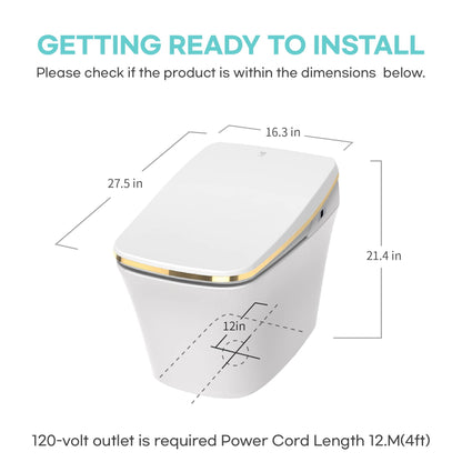 VOVO TCB-9100GA Smart Bidet Toilet Gold