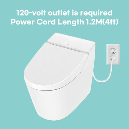 Additional view 6 of VOVO TCB-8200SA one-piece intelligent toilet with tankless flushing