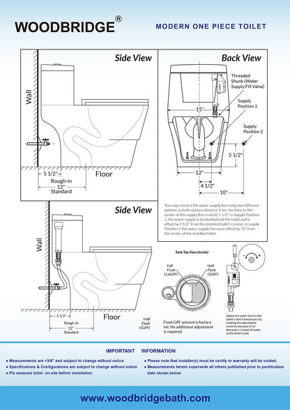 Adler One-Piece Elongated Toilet - lid detail
