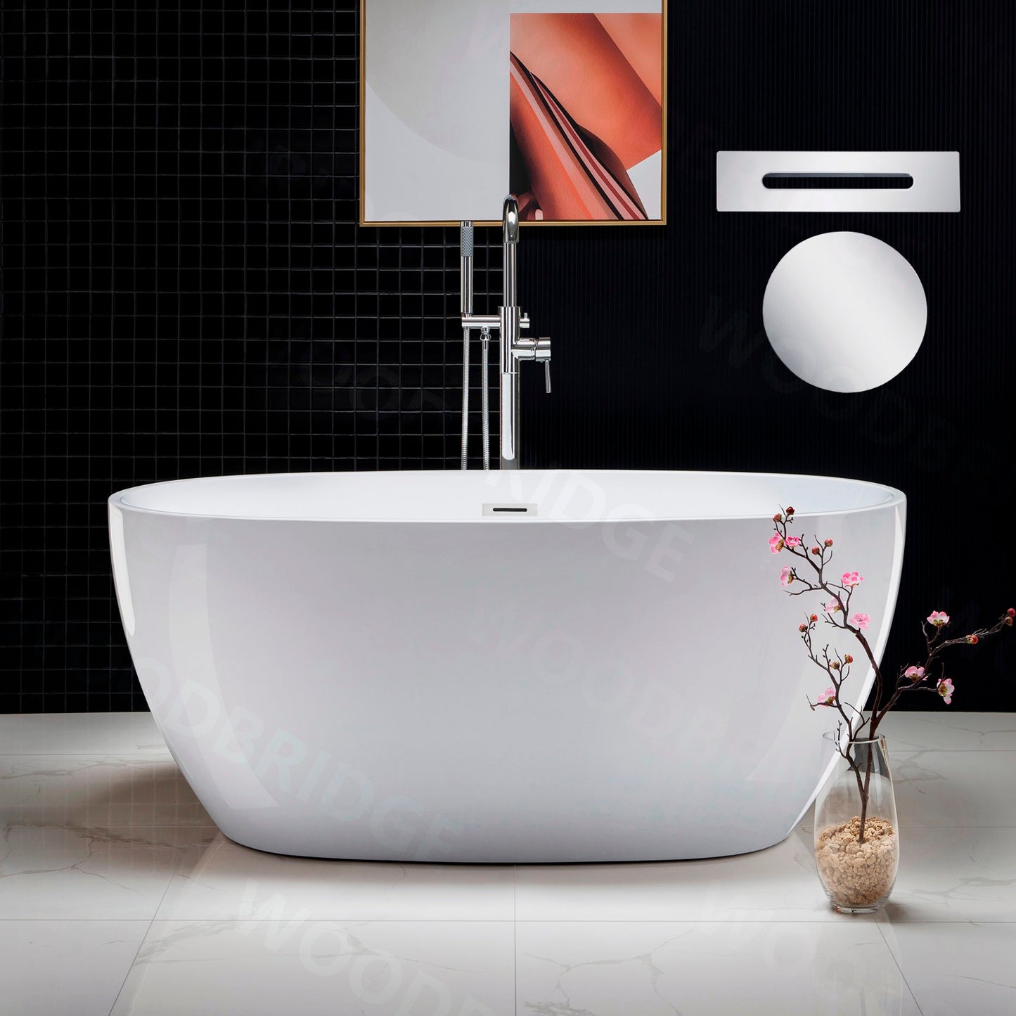 Aerie 55" Freestanding Bathtub
