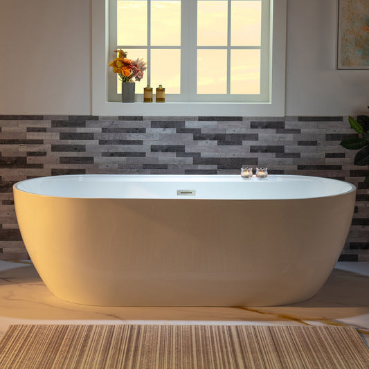 Aura 72" Freestanding Bathtub