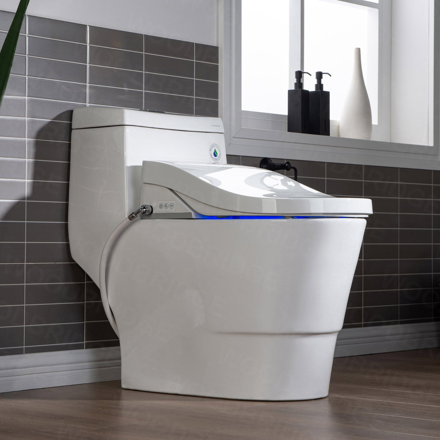 Aurelia Elongated Intelligent Bidet Toilet - front view