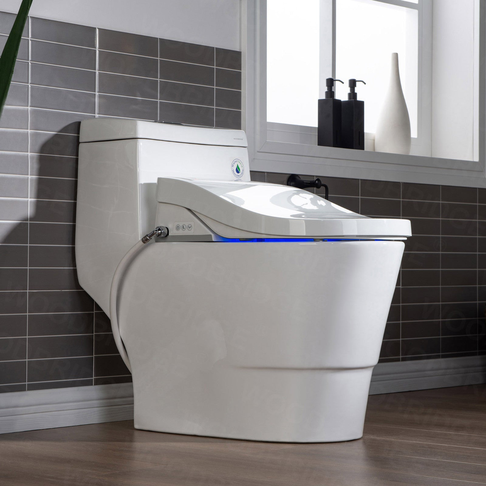 Aurelia Elongated Intelligent Bidet Toilet - front view
