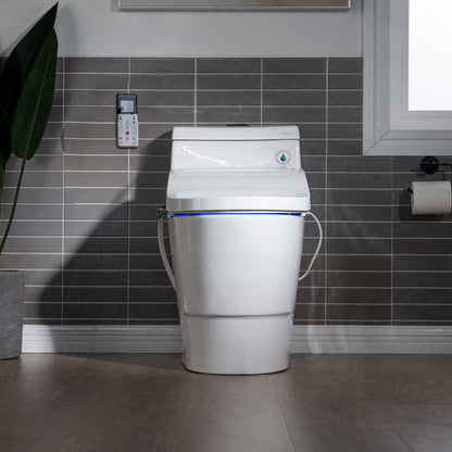 Aurelia Elongated Intelligent Bidet Toilet - side view