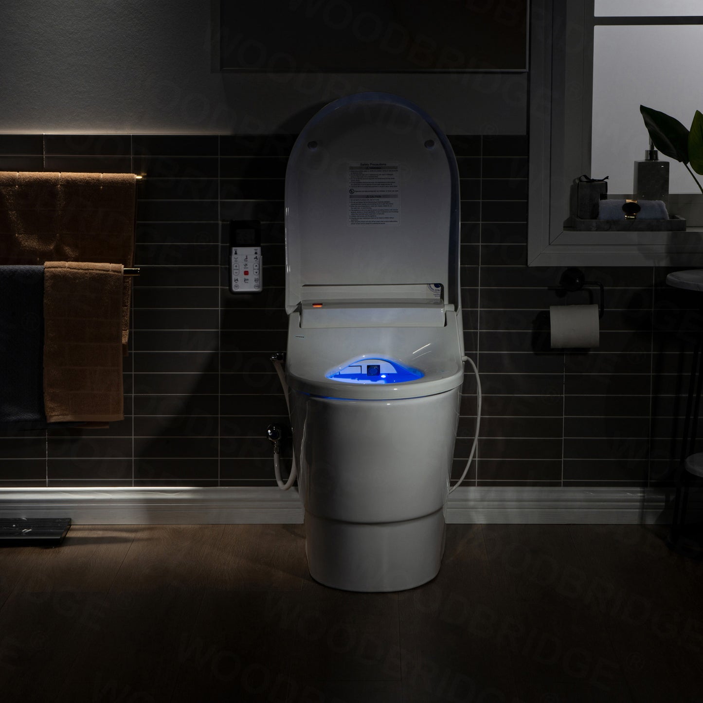 Aurelia Elongated Intelligent Bidet Toilet - profile view