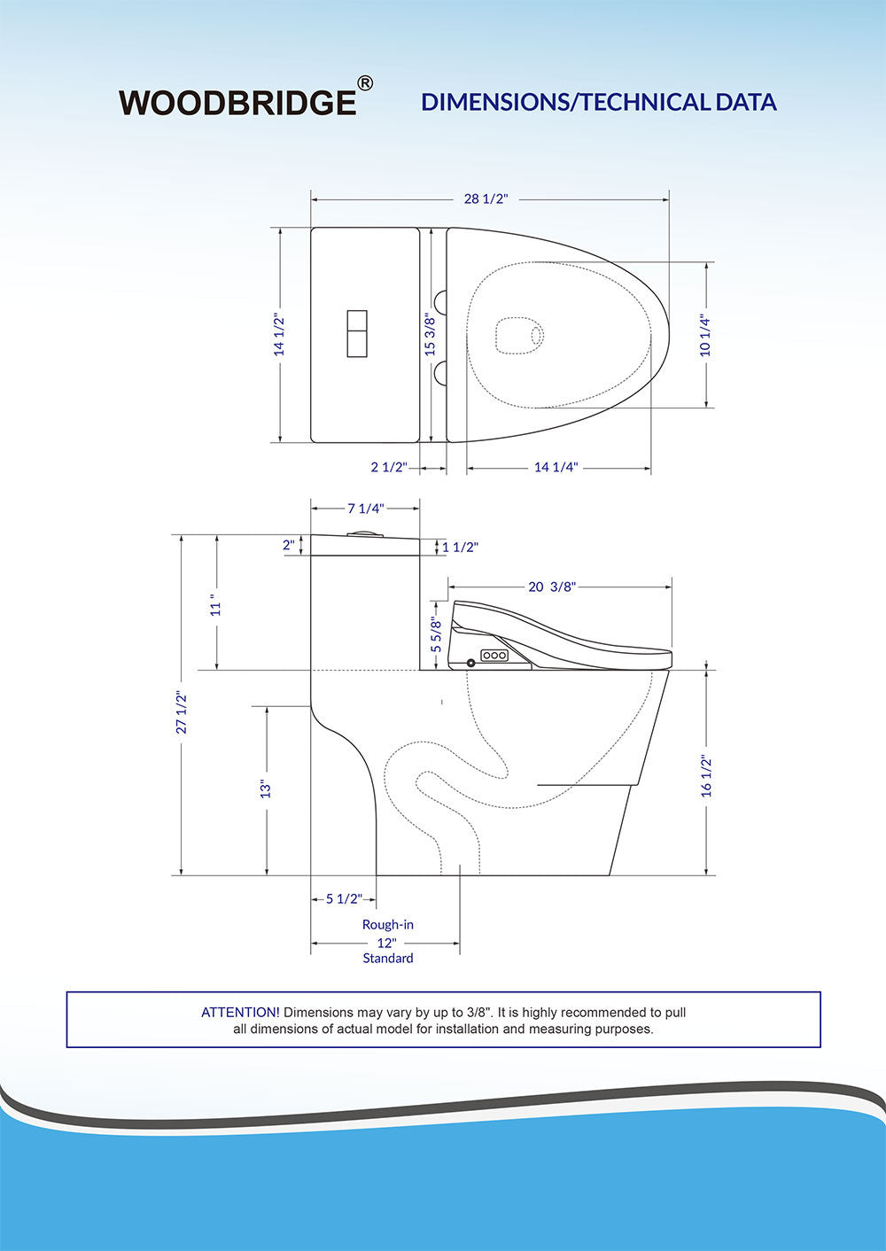 Aurelia Elongated Intelligent Bidet Toilet - seat detail