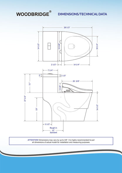 Aurelia Elongated Intelligent Bidet Toilet - seat detail
