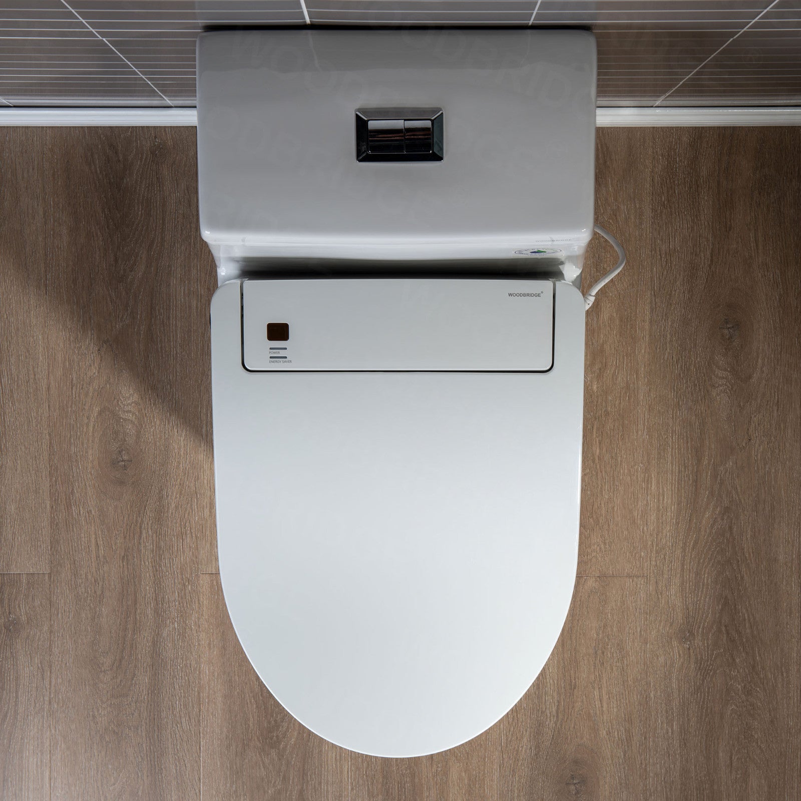 Aurelia Elongated Intelligent Bidet Toilet - lid detail