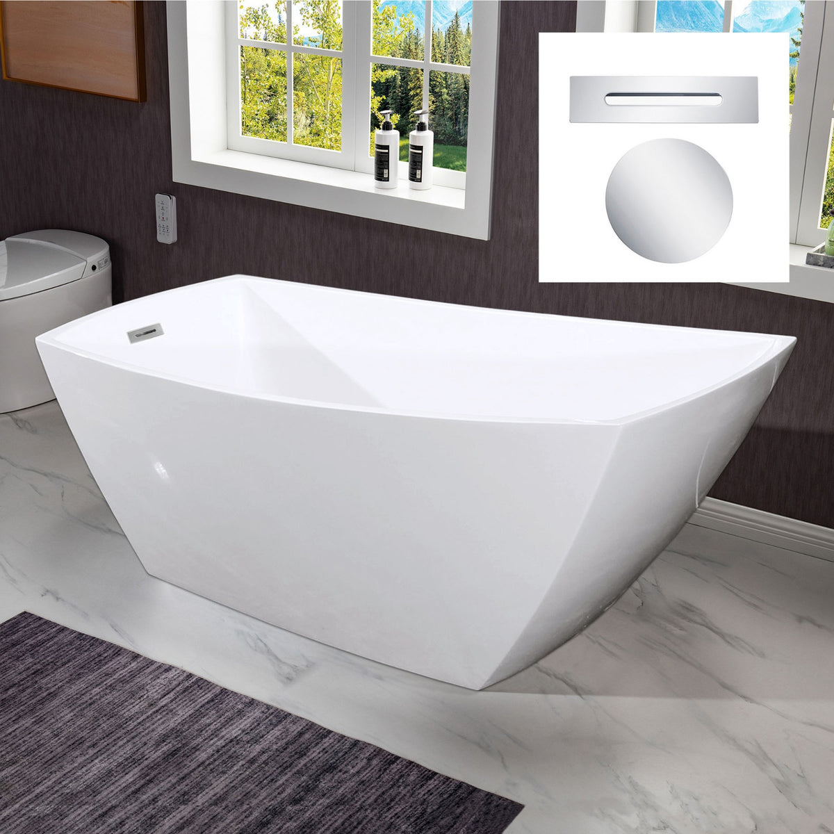 Bolan 67" Freestanding Bathtub