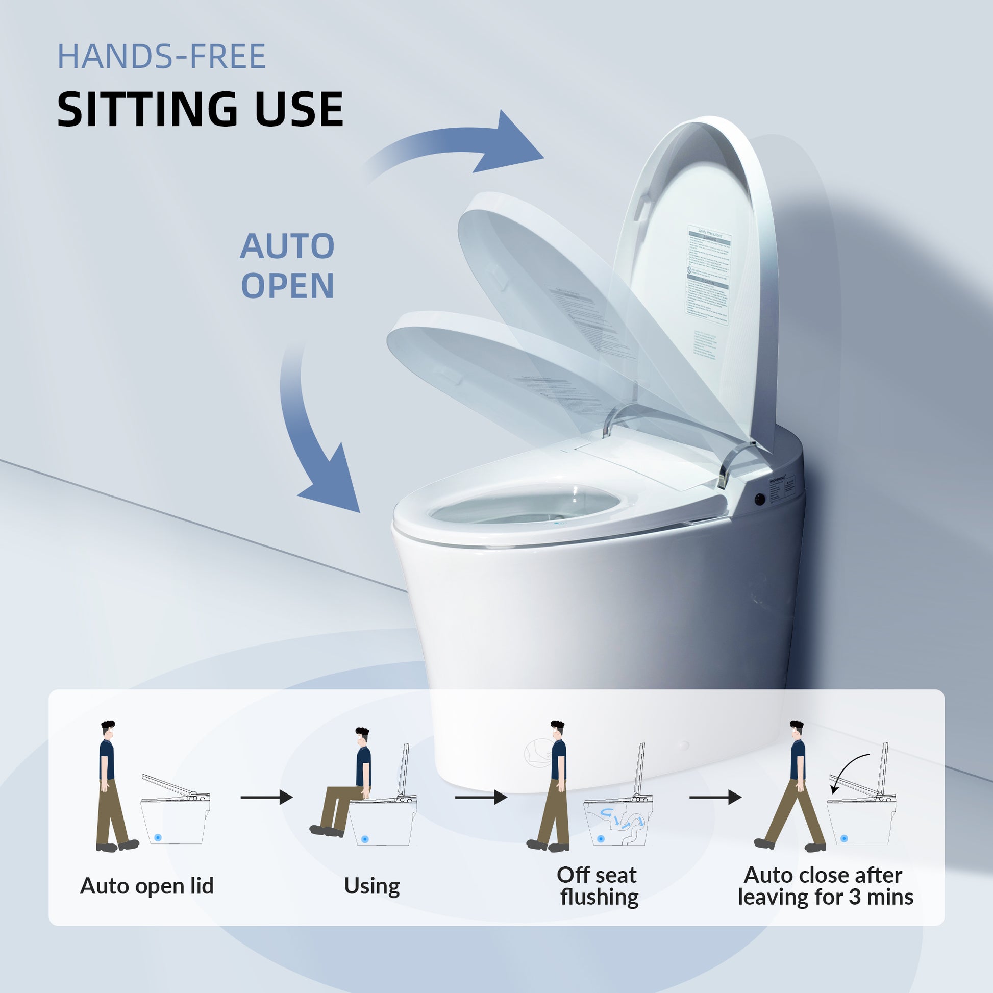 Callan One-Piece Intelligent Bidet Toilet - three-quarter view