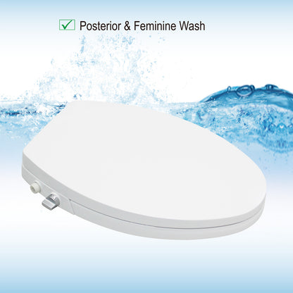 Cedar Ridge Elongated Bidet Toilet Seat - side view