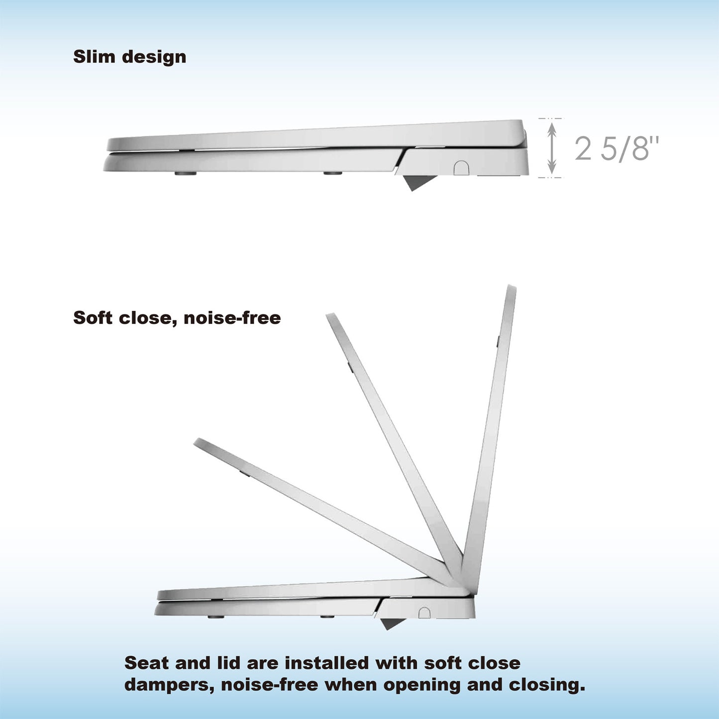 Cedar Ridge Elongated Bidet Toilet Seat - nozzle detail
