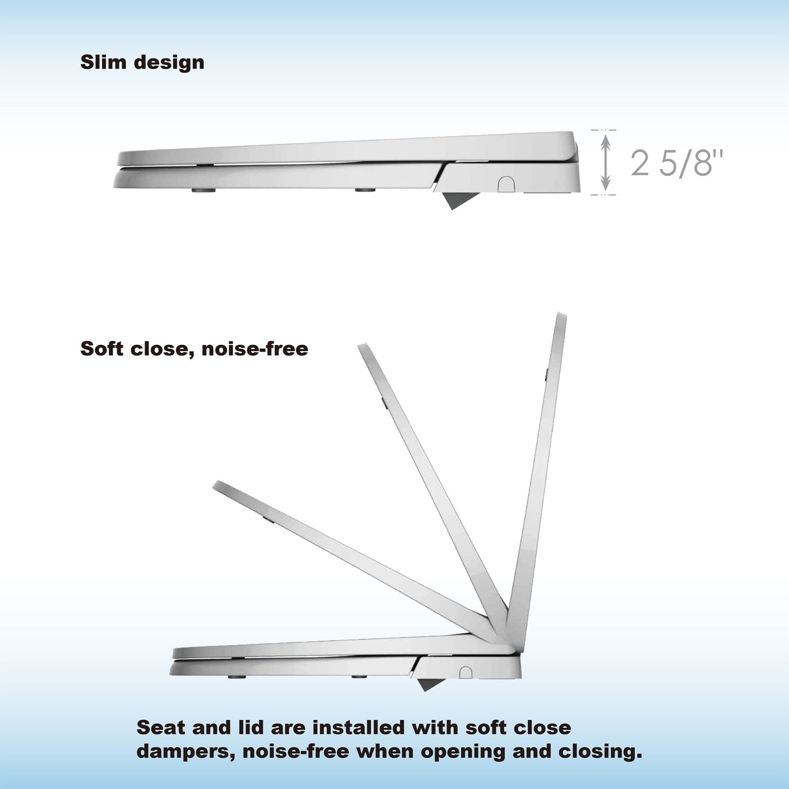 Cedar Ridge Elongated Bidet Toilet Seat - nozzle detail