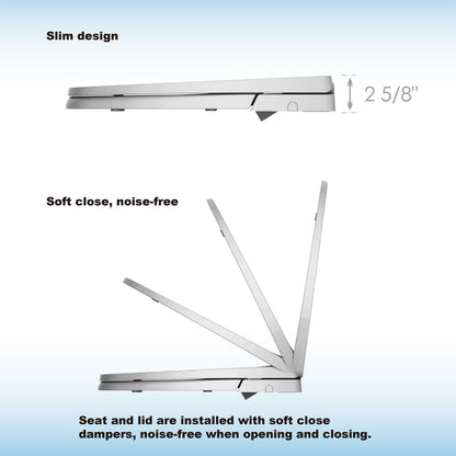 Cedar Ridge Elongated Bidet Toilet Seat - nozzle detail