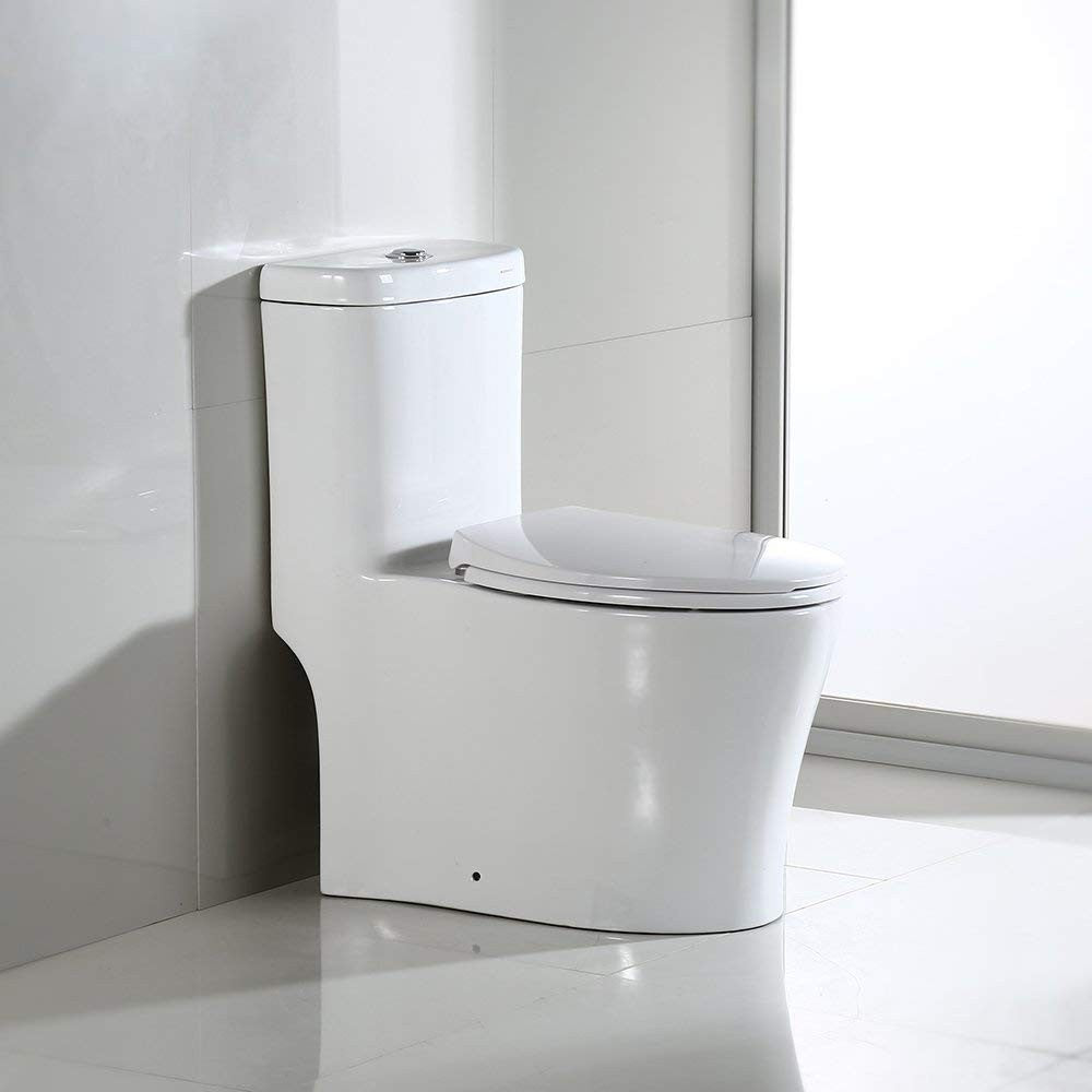 Corbin One-Piece Elongated Toilet - front view