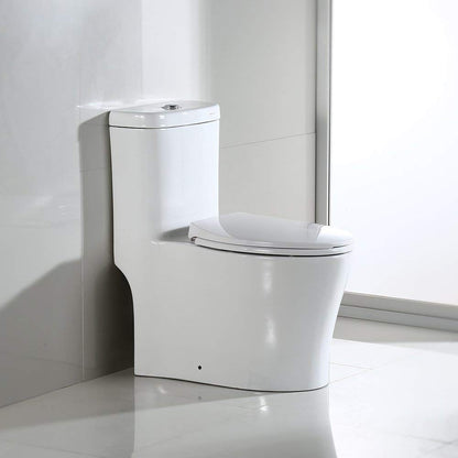 Corbin One-Piece Elongated Toilet - front view