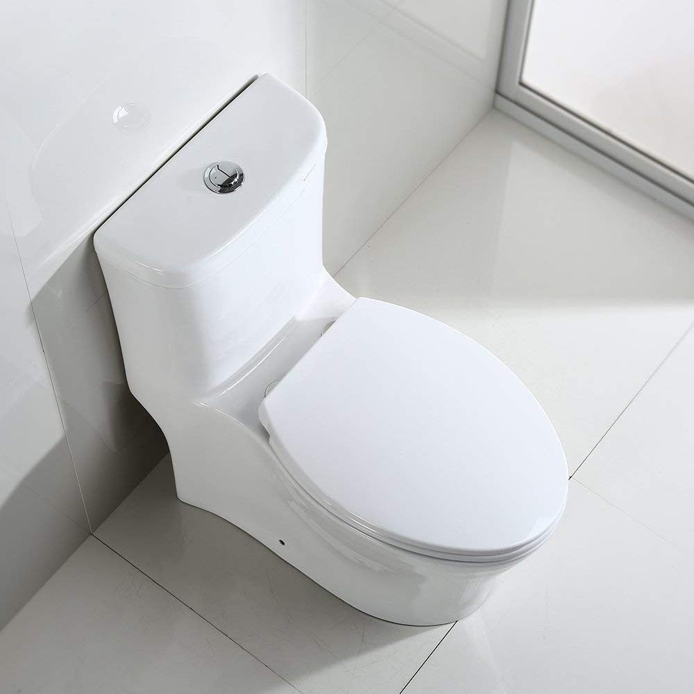 Corbin One-Piece Elongated Toilet - three-quarter view
