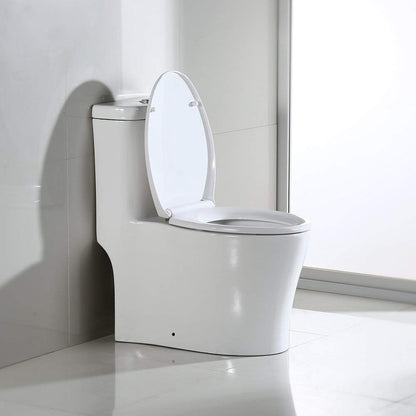 Corbin One-Piece Elongated Toilet - lid detail