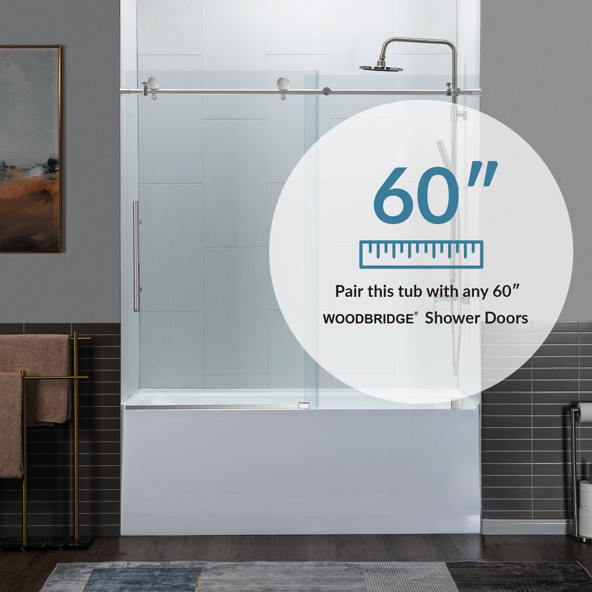 Crique 60" Alcove Bathtub