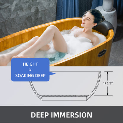 Derevo 59" Freestanding Bathtub