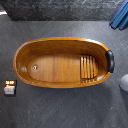 Derevo 59" Freestanding Bathtub