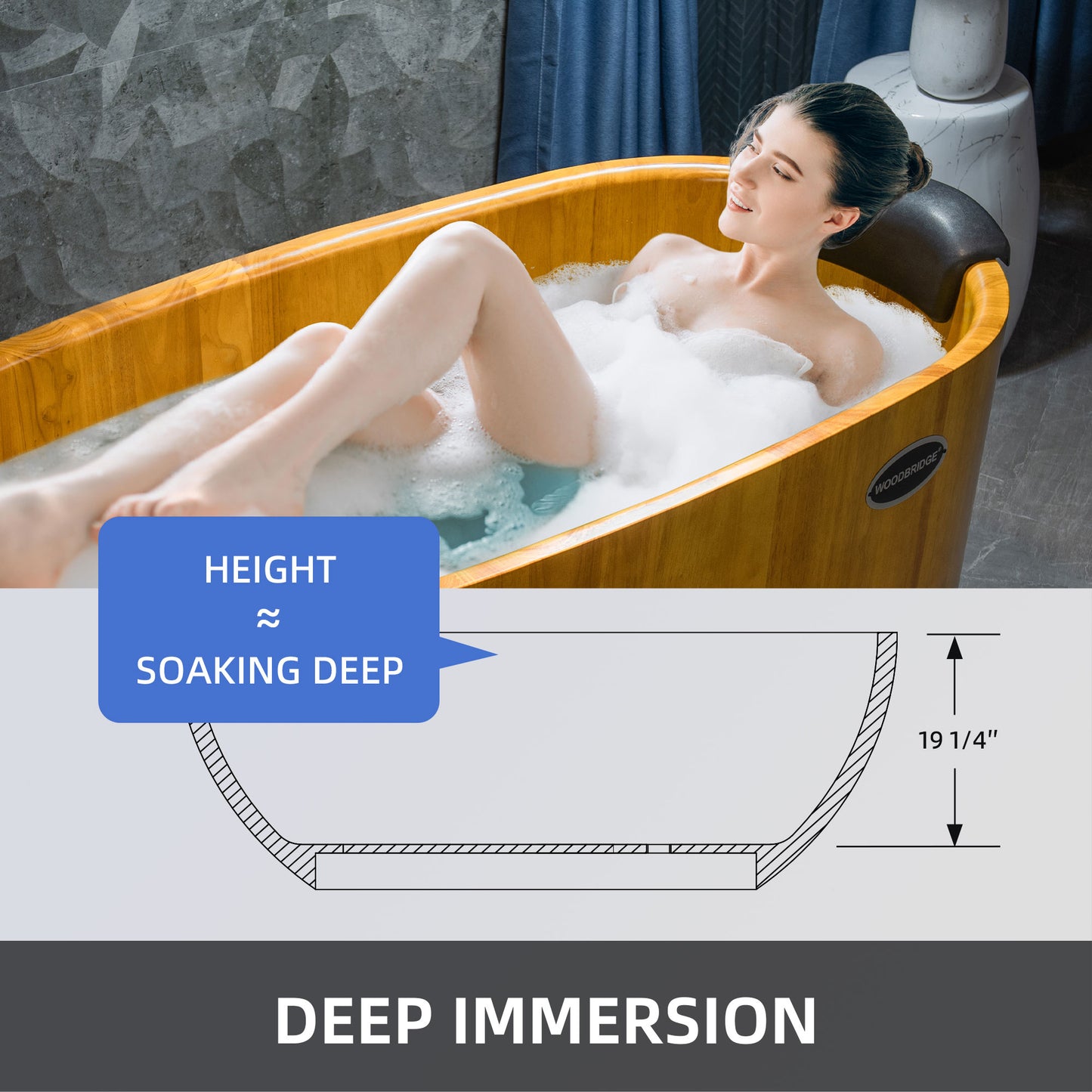 Derevo 67" Freestanding Bathtub