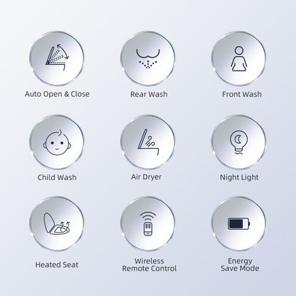 Elowen One-Piece Intelligent Bidet Toilet - dimensions