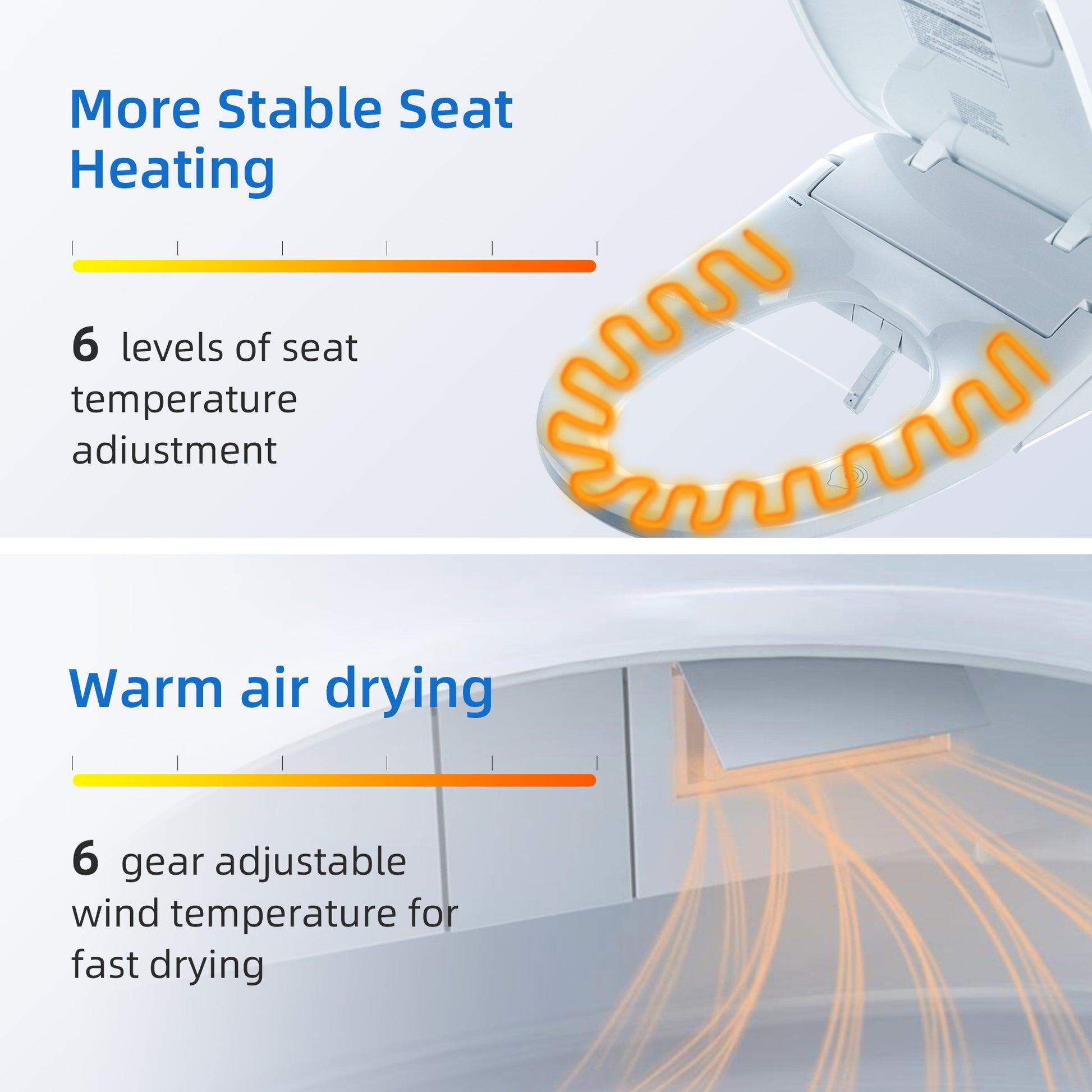 Elowen One-Piece Intelligent Bidet Toilet - remote control
