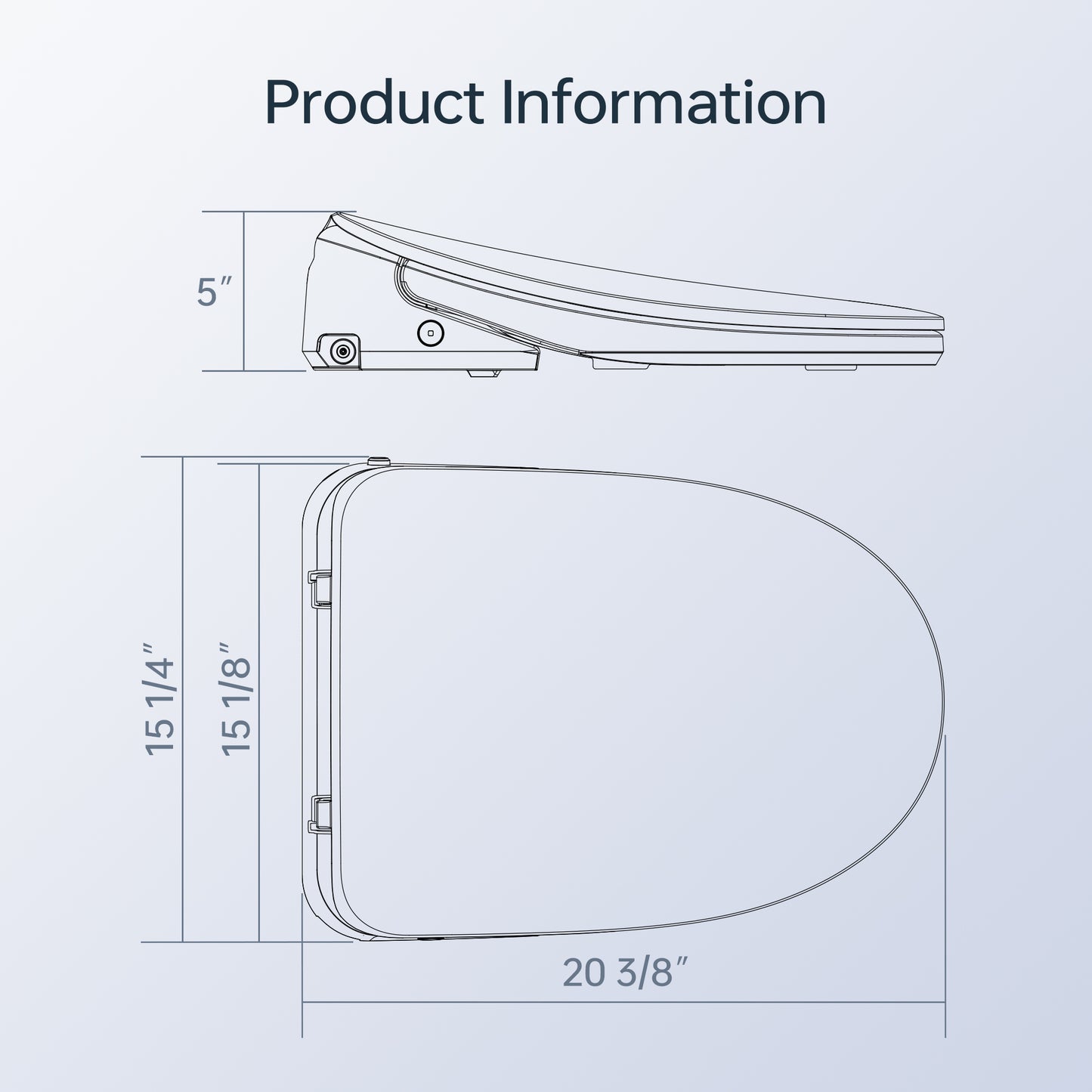 Elowen One-Piece Intelligent Bidet Toilet - installation view