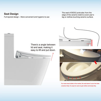 Ember Elongated Bidet Toilet Seat - additional view
