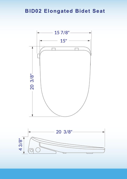 Ember Elongated Bidet Toilet Seat - additional view