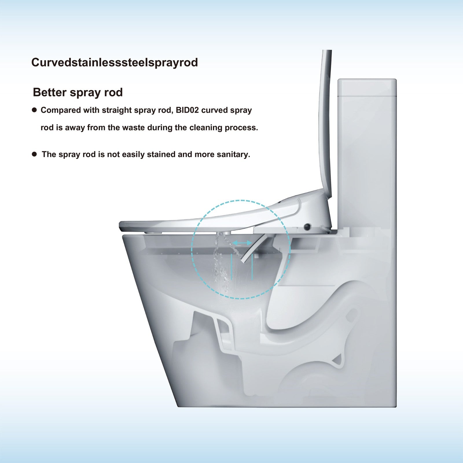 Ember Elongated Bidet Toilet Seat - installation view